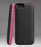 Best Iphone 5/5s Battery Case Rechargeable External Power Charge Backup 2500mAh (Wine red)