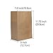 HRX Package Paper Lunch Bags, 11.75 x 7.8 x 5 inches Brown Durable Kraft Paper Bags, Paper Grocery Bags (Pack of 50)