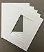Pack of (2) 22x28 White Picture Mats with White Core, Bevel Cut for 18x24 Picture, with 1/8