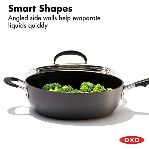 OXO Good Grips 10 Piece Cookware Pots and Pans Set, 3Layered German
