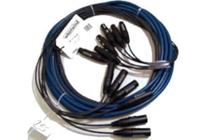 Birsppy Whirlwind Audio Multitrack Snake, 4 XLRF to 4 XLRM, 10', Fan to Fan
