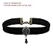 BodyJ4You Cameo Choker Black Velvet Necklace Antique Rose Pendant 2PC