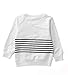 MIQI Boys Casual Sweatshirt Striped Monkey King Print Activewear Pullover Shirt White 2 Years Old