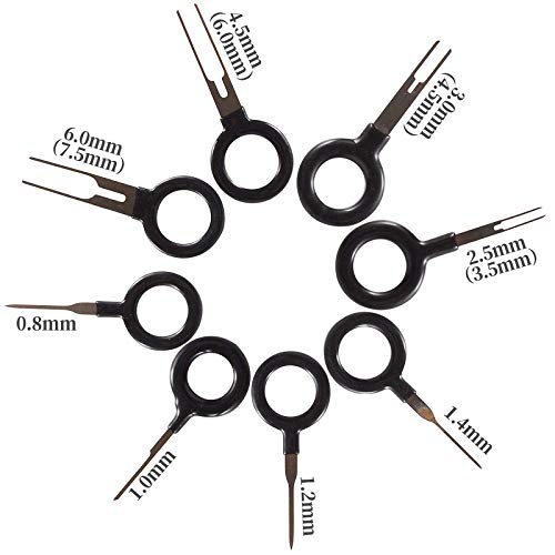 BingSnow 46 Pcs Auto Terminals Removal Key Tool Pins Terminals Removal Tools Set Terminal Pin Extractor Puller Repair Remover Key Tools for Car Auto Wire Connector - Thumbnail 5