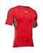 Under Armour Men's CoolSwitch Short Sleeve Compression Shirt, Red/Reflective, Large