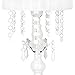 Tadpoles Chandelier Shaded Table Lamp - White | 8.5
