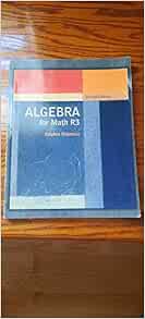 Algebra For Math R3 Second Edition Stephen Majewicks 9780536891235 Books Algebra For Math R3 Second Edition Stephen Majewicks 9780536891235 Books