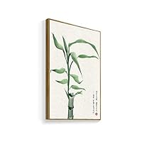 Framed Canvas Home Artwork Decoration Antique Plant Canvas Wall Art for Living Room, Bedroom - 16x24 inches