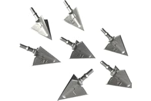 JIANZD Archery Broadheads 100/125 Grain Fixed Blades Screw-in Arrowheads for Crossbow Recurve Bow and Compound Bow