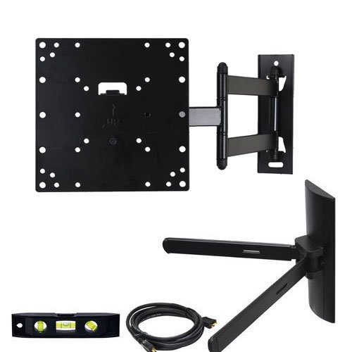 VideoSecu Articulating TV Wall Mount Bracket for Most 23" - 32" Plasma Flat Panel Screen LCD LED TV Displays with Free DVD DVR VCR Mount Bracket ML531BK WO3