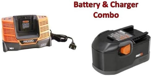 Ridgid R8411503 Drill 18v NiCad MAX 2.5 Ah Battery &amp; Charger R840091 Combo # 130254011-BC-140154001