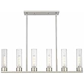 Innovations Lighting Empire - 6 Light Stem Hung Linear Pendant in Modern Style-13.38 Inches Tall and 44.25 Inches Wide-Satin 