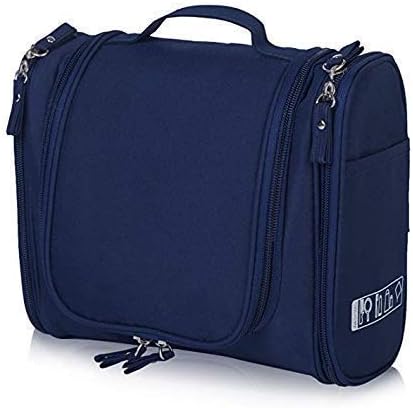 Hk Villa Travel Toiletry Bag Waterproof Toiletry Kit Extra Large Makeup Organiser Cosmetic Bags for Make Up Hanging Side Open Toiletry Bag Travel Cosmetic Makeup Bag for Women & Shaving Kit Storage Travel Kit Pack with Hook