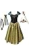 FashionModa4U Scandinavian Princess Girls Costume Dress, Tiara, Wand, Necklace and Hair Clip