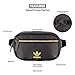 adidas Originals Premium Waist Fanny Pack-Travel Bag, Black/Gold, One Size