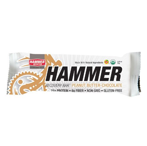 Hammer Nutrition Recovery Bar Peanut Butter, 12 count - Men's