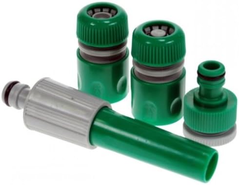 GARDEN HOSE TAP CONNECTOR PIPE ADAPTOR FITTING SET HOSE ACCESSORY SNAP ACTION SPRAY NOZZLE SET NEW
