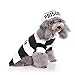 LUCKSTAR Prisoner Dog Costume - Prison Pooch Dog Halloween Costume Party Pet Dog Costume Clothes Cosplay with Hat for Teddy Pug Chihuahua Cat (Medium)