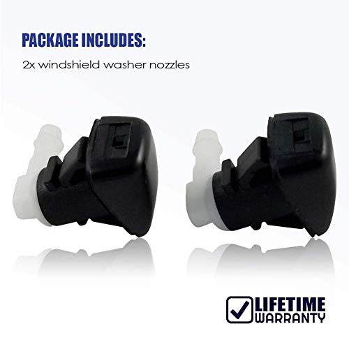 Cheriezing 2Pcs Windshield Washer Nozzles Wiper Spray Kit for 2013-2016 Dodge Dart Replace # 68081370AB - Thumbnail 2