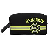 Personalized Firefighter Toiletry Bag Portable Travel Toiletry Organizer Firefighters Gifts for Men Fire Fighter Graduation Gifts