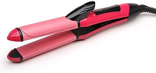 UCare 2 in1 Red Color Curling Iron New Perm Portable Ceramic Hair Straightener Curler Irons Styling Tools For Travel 110-220V