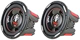2) New BOSS AUDIO Phantom P106DVC 10" 4200W DVC Car Subwoofers Power Subs PAIR