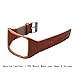 HWHMH 1PC Replacement Stainless Steel Metal Band/Genuine Leather Band Strap for Samsung Galaxy Gear S SM-R750 Smart Watch (No Tracker) (Leather, Brown)