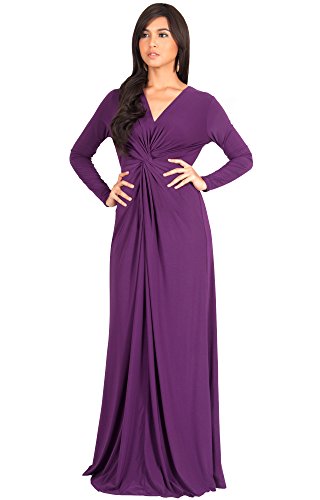 Koh koh womens plus size womens long sleeve sleeves v-neck flowy …