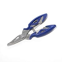 Foreverharbor Portable Fishing Pliers Stainless Steel Hook Remover Braid Cutters Sheath Lanyard Fresh Water Saltwater