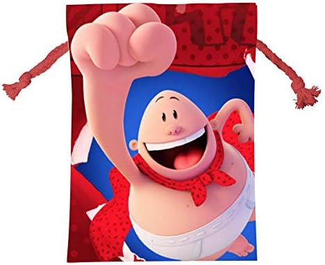KEITH WRIGHT Cap-Tain Under-Pants Wrap Bags Xmas Santa Claus Present Drawstring Bag Holiday Decorations Ornaments
