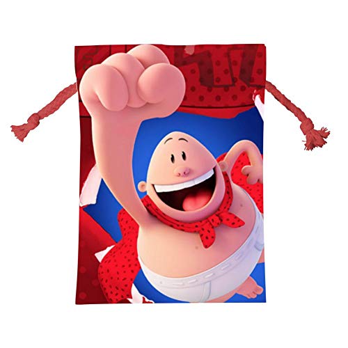 KEITH WRIGHT Cap-Tain Under-Pants Wrap Bags Xmas Santa Claus Present Drawstring Bag Holiday Decorations Ornaments