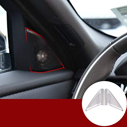 YIWANG Aluminum Alloy Car Interior Audio Speaker Tweeters Cover Trim Accessories for Land Rover Range Rover VELAR 2017 2018 2019 2020