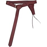 GORGECRAFT Medieval Renaissance Knight Leather Belt Adjustable Viking Sword Dagger Frog Retro Sheath Holster Holder Scabbard Waist PU Leather Protective Cover Case for LARP Knights Pirate Cosplay