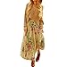 Women's Skirt,Neartime Chiffon Pleated Long Maxi Boho Dress Elastic Waist Skirts (M)