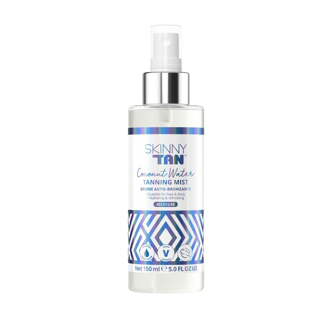 Photo 1 of Skinny Tan Coconut Water Tanning Mist - Refreshing, Non-Sticky, and Fast Absorbing Formula - Formulated with Ultra-Hydrating Coconut Water - Delicious Tropical and Vanilla Scent - Medium - 5 oz