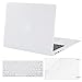 MOSISO Compatible with MacBook Air 13 inch Case (Models: A1369 & A1466, Older Version 2010-2017 Release), Protective Plastic Hard Shell Case & Keyboard Cover & Screen Protector, White