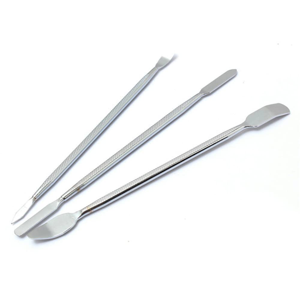 WANGCL 3 Pack Metal Spudger Opening Disassemble Tools for Pry Open Tablet Screen, Mobile Phone Tablet Laptop Repair Tool Kit