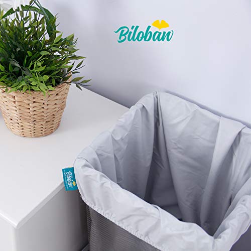 Diaper Pail Liner Water-Resistant, Large Capacity Washable Wet Bag for Cloth Diaper, Laundry, Kitchen Garbage, Grey - Thumbnail 6