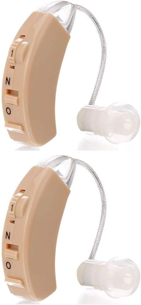 Premium Set of 2 Hearing Amplifier Aids - Aid Your Hearing - Personal Sound Amplifiers - Seniors - Adults - Men and Women