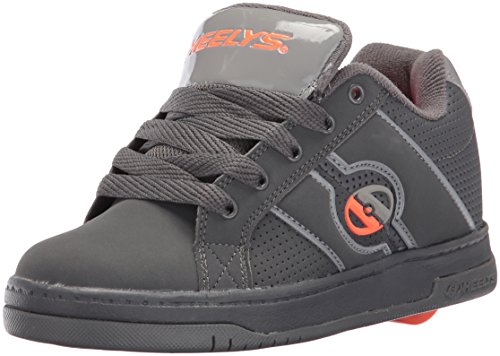 Heelys Kids' Split Sneaker,Dark Grey/Light Grey/Orange,6 M US Big Kid