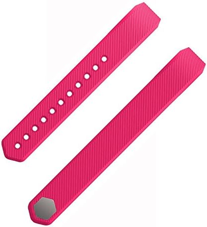 Etoper Silicone Large Small Wrist Bands for Fitbit Alta Fitness Tracker Accessories with Metal Buckle Replacement(WristbandBandsSize-Large-Pink)
