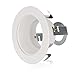 6 Pack Hykolity 4” White Baffle Recessed Can Light Trim, for 4 Inch Recessed Can, Fit Halo/Juno Remodel Recessed Housing