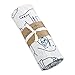 Oliver & Rain Baby Swaddle Blanket - Newborn 100% Organic Cotton Muslin, Dog Print
