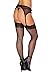 Dreamgirl Women’s Sheer Thigh High Pantyhose, Hosiery, Nylons, Stockings with Comfort Lace Top Anti-Slip Silicone Elastic Band