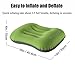 Hikenture Camping Travel Pillow Small Backpacking Pillow - Blow Up Compressible Neck Lumbar Support for Hiking, Travel, Beach
