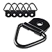 MICTUNING 6PCS 2 inches Diameter V-Ring Tie Down Anchors - Steel Bolt-on D-Ring For Trailer Cargo Truck Warehouse Boat primary
