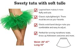 Simplicity Green Tutu Women's Dance Tutu Layered