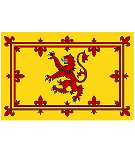 Schottland Flagge Aufkleber - Lion Rampant | 7,5 Cm Vinyl, 2 Stück | Wetterfest Für Auto & Fenster