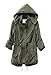 Vedem Women's Hooded Drawstring Military Jacket Parka Coat Army Green (XL)