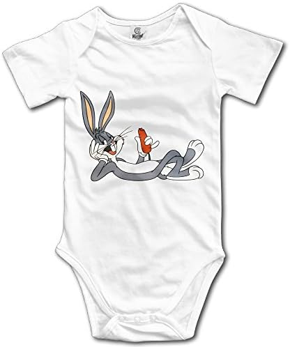 Cartoon Rabbit Bugs Bunny Eat Carrot Baby Onesie Baby Bodysuit